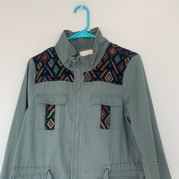 ModCloth Aztec Embroidered utility jacket - Picture 2 of 11